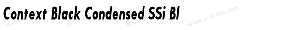 Context Black Condensed SSi Black Condensed字体转换